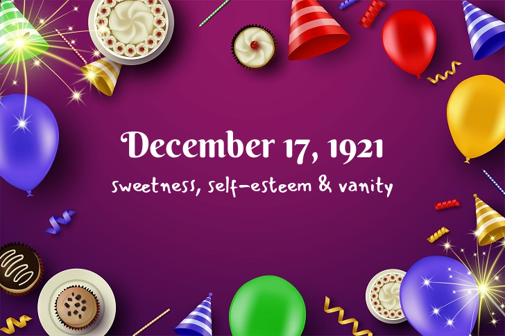 Funny Birthday Facts About December 17, 1921