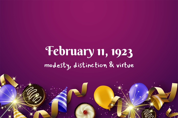 Funny Birthday Facts About February 11, 1923