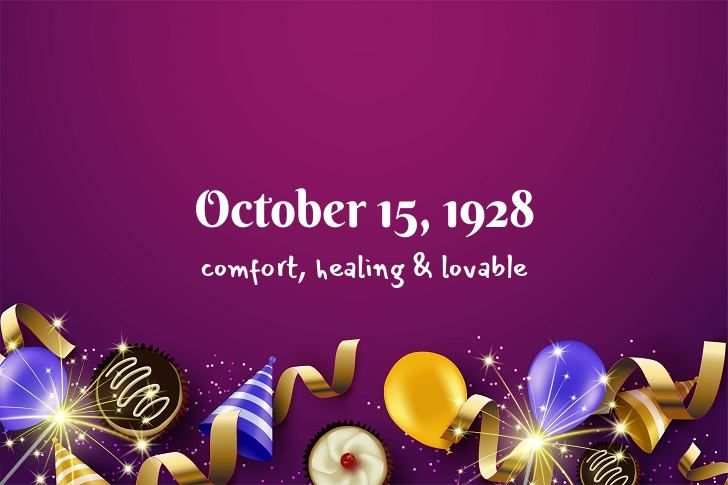 Funny Birthday Facts About October 15, 1928
