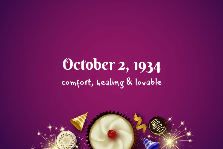 Funny Birthday Facts About October 2, 1934