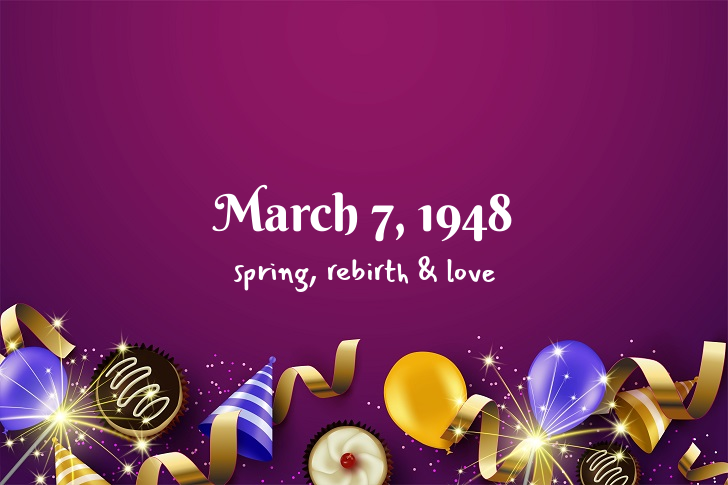 Funny Birthday Facts About March 7, 1948