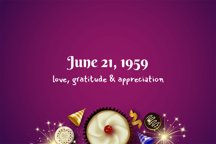 Funny Birthday Facts About June 21, 1959