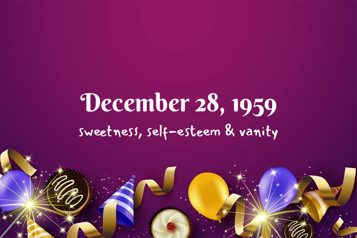 Funny Birthday Facts About December 28, 1959