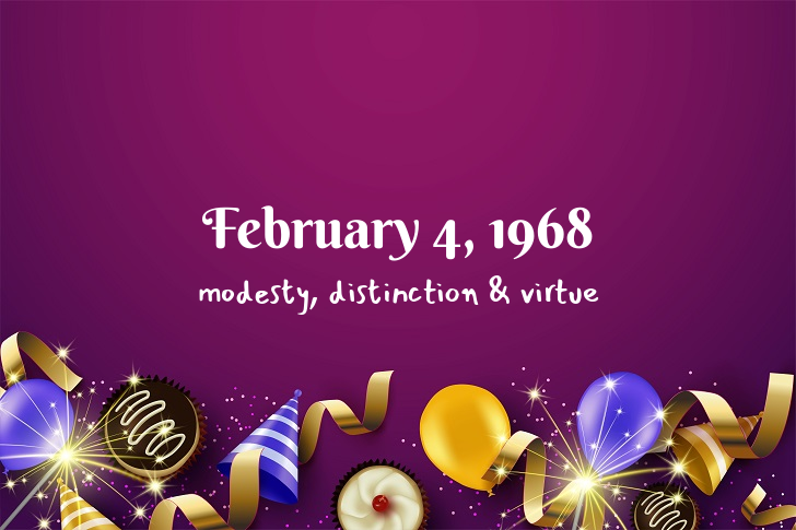 Funny Birthday Facts About February 4, 1968