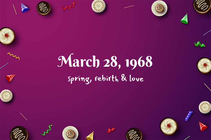 Funny Birthday Facts About March 28, 1968