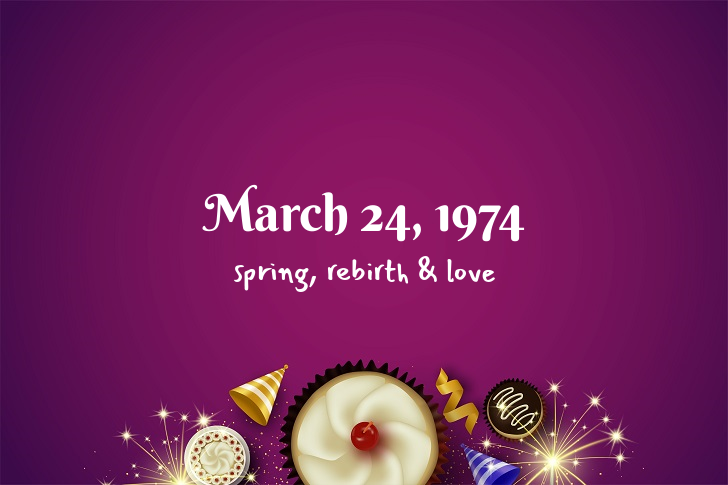 Funny Birthday Facts About March 24, 1974