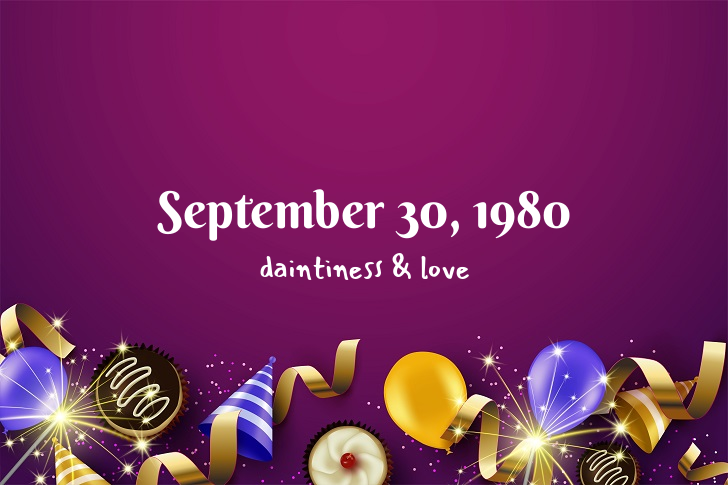 Funny Birthday Facts About September 30, 1980