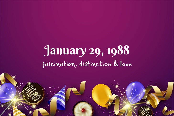 Funny Birthday Facts About January 29, 1988