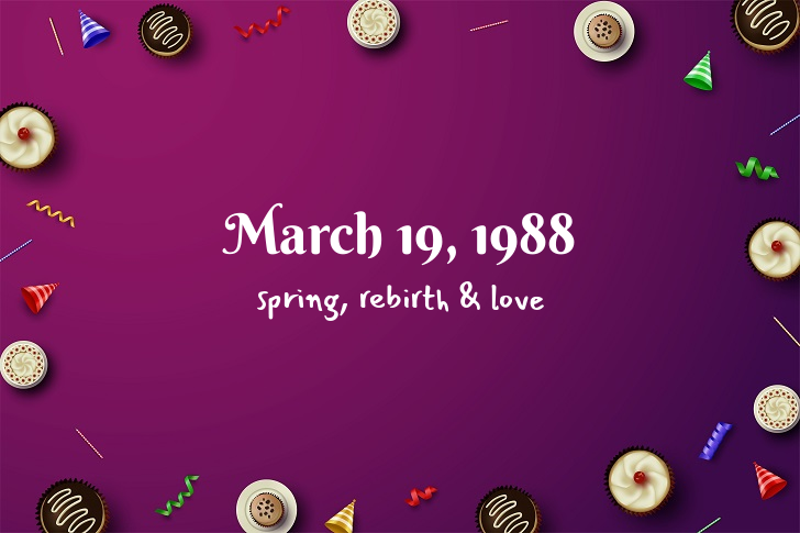 Funny Birthday Facts About March 19, 1988