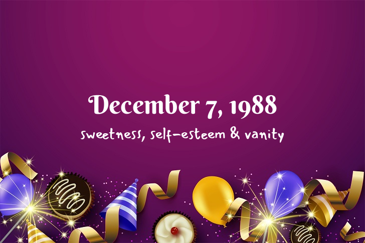 Funny Birthday Facts About December 7, 1988