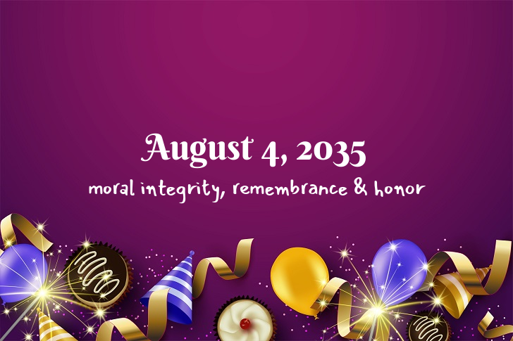 Funny Birthday Facts About August 4, 2035