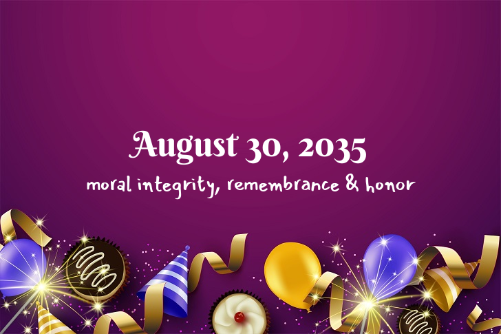Funny Birthday Facts About August 30, 2035